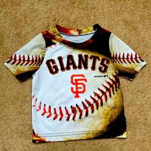SF Giants baby baseball tee